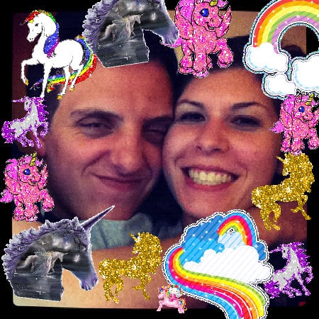 The joyful happy pink lovely glitter