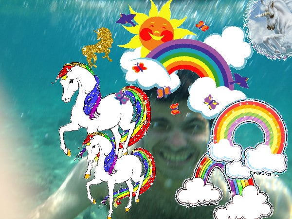 The merry lovely glad jolly fun