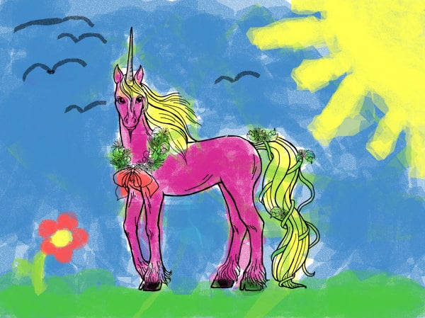 The cool cute cute sunny unicorn