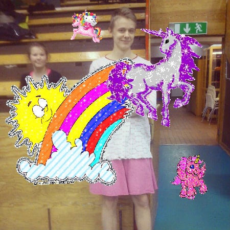 Mindblowingly pink sunny jolly joyful sparkle