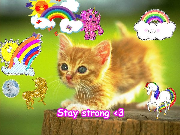 A merry best joyful awesome rainbow