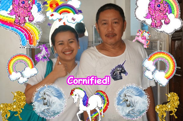 Mindblowingly joyful cool divine happy friend