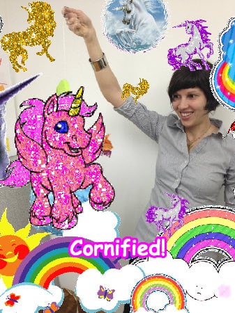 Crazy pink awesome fun happy hug