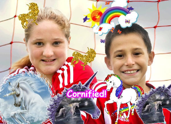 Super happy cool pink glad rainbow