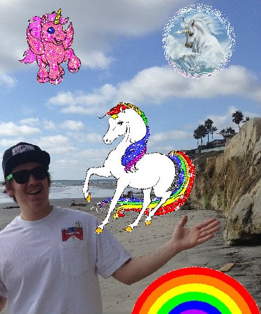 A super jolly happy cute unicorn