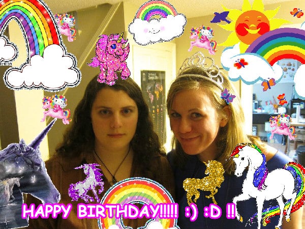 Super happy divine pink cool friend