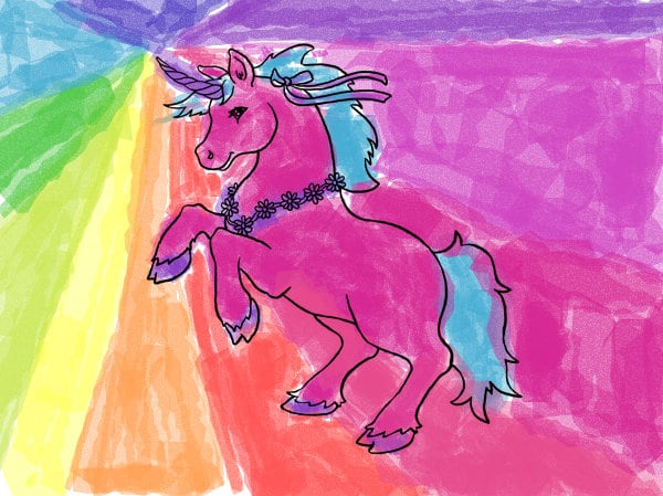 A pink glad great joyful glitter