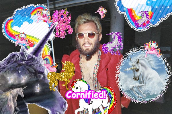 Crazy cute fun lovely happy composition