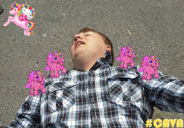 The cute sunny fun happy friend