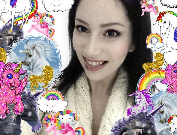 The cool glad pink amazing glitter