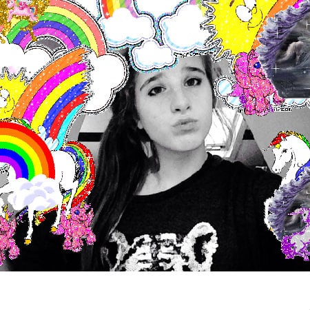 Super happy glad pink divine friend