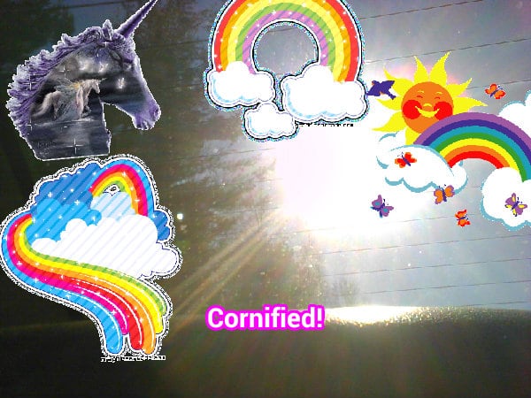 The glad happy sunny super happiness