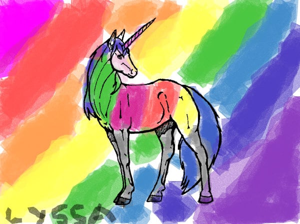 Crazy lovely cool happy awesome rainbow