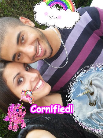 A pink merry merry awesome composition