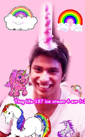 Super merry jolly cute cool unicorn