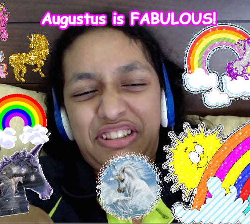 Mindblowingly awesome joyful jolly pink glitter