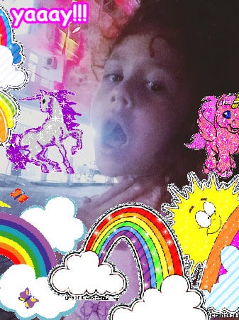 The divine pink happy awesome rainbow