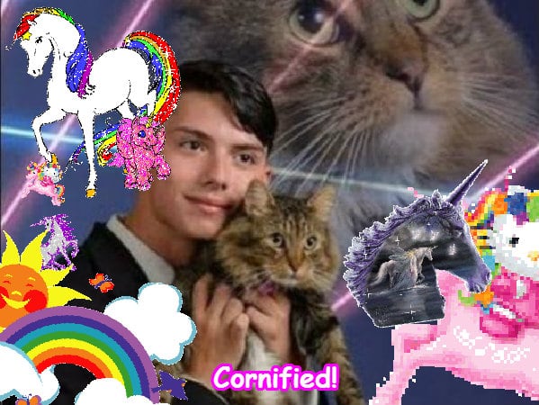 Crazy cool pink happy cool rainbow