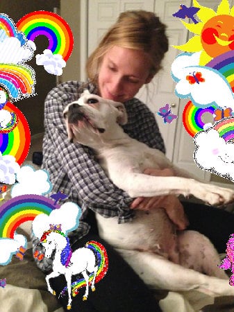 Crazy joyful lovely lovely glad friend