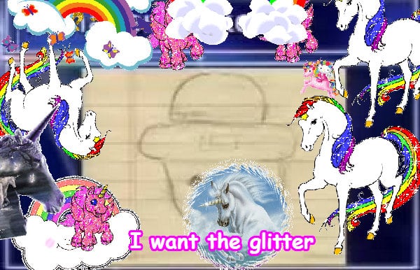 Crazy fun jolly joyful merry glitter