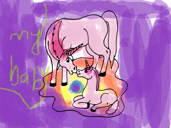 Crazy awesome merry glad happy unicorn