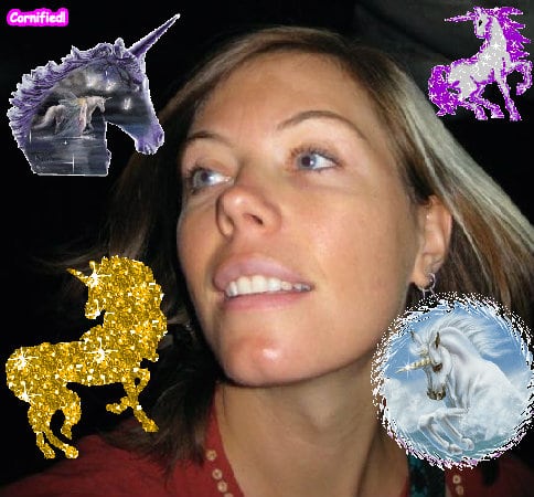 Crazy happy pink cute glad photo