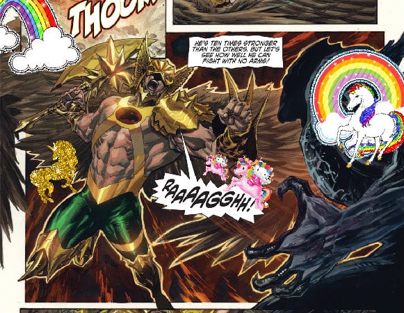 Crazy jolly sunny happy pink image