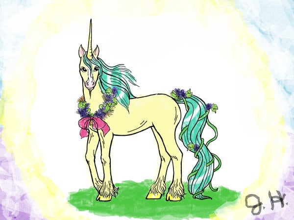 The pink pink merry sunny unicorn