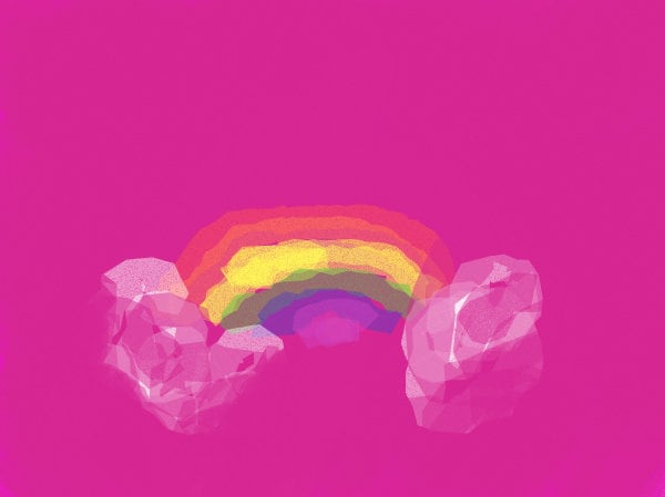 A divine merry pink jolly unicorn