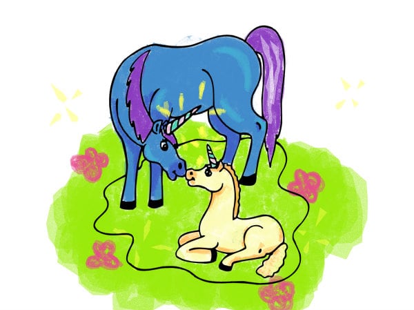 A joyful best cute lovely hug