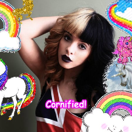 Crazy pink joyful glad best glitter