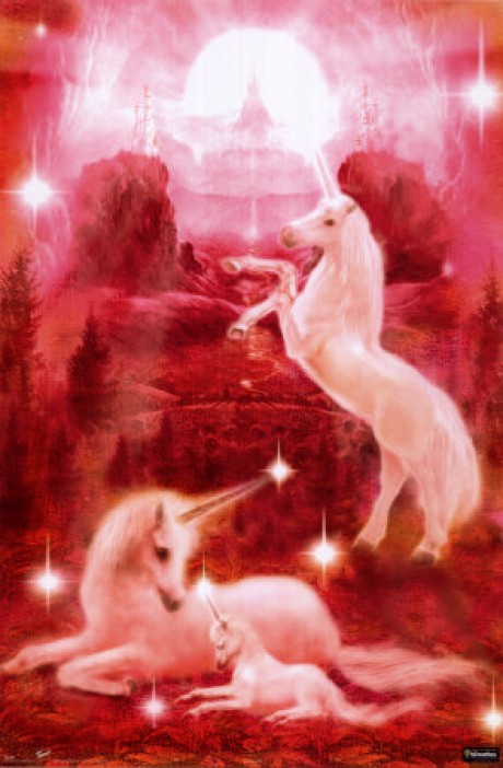 Unicorn Family in a magical Land