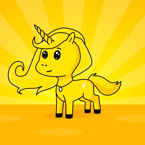 mellow the yellow unicorn